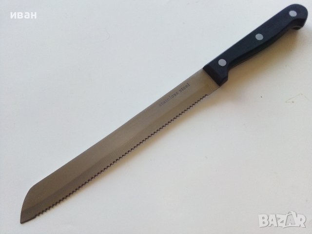 Кухненски нож 20см. Stainless steel нов, снимка 2 - Прибори за хранене, готвене и сервиране - 43032014