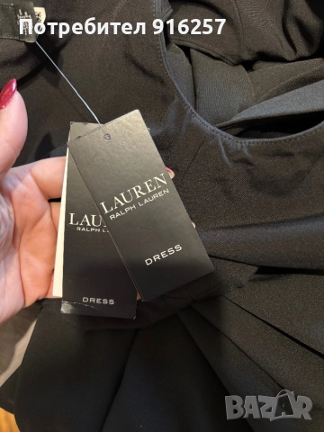 Черна елегантна рокля, снимка 4 - Рокли - 52915750