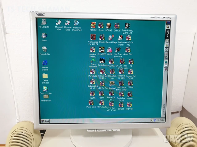 ⭐Продавам уникат ретро компютър Intel 486DX2-66MHz с много ретро игри!⭐, снимка 4 - Геймърски - 50951359