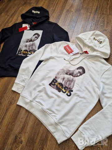 Мъжки суитчър HUGO BOSS & MOHAMMED ALI размер S M L XL 2XL, снимка 9 - Суичъри - 51709609