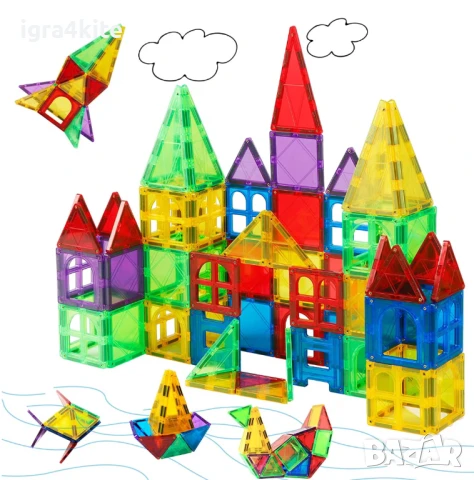Налични нови магнитни конструктори и строители за изграждане на супер цени 80 ч. за 55лв, снимка 2 - Конструктори - 51044331