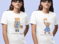 Тениска Ralph Lauren Polo Bear принт Дамски и детски, снимка 1