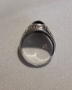 Сребърен пръстен с оникс, снимка 5