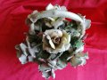 CAPODIMONTE Стара Порцеланова Кошница с Цветя ,Маркирана, снимка 4