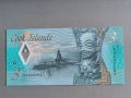 Банкнота - Острови Кук - 3 долара UNC | 2021г., снимка 2