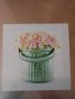 Картина Ретро съд с цветя 