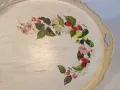 ретро дървен поднос изрисуван с рози  21/3, снимка 3