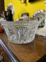 Кристална купа⚜️ Блясък, къдрав ръб и богата и сложна гравюра Размер-18/8 см Цена-35 лв/17.90€, снимка 2