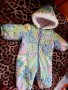 Зимен цветен бебешки / детски гащеризон - ексимос 12-18м, снимка 4