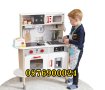 ПРОМО! ДЪРВЕНА Детска кухня с аксесоари Реалистична + звук светлина