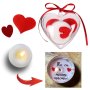 4367 Подаръчен комплект “Валентинка” със свещ в “Сърце”, снимка 1 - Декорация за дома - 43684080