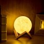 LED Озаряваща луна-лампа 3D Moon light, снимка 2