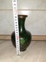 Cloisonne Клоазоне стара ваза бронз клетъчен емайл, снимка 7