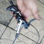 Предна хидравлична спирачка за велосипед колело Shimano slx за ремонт или части , снимка 1 - Части за велосипеди - 43958696