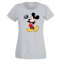 Дамска тениска Mickey Mouse SAAB .Подарък,Изненада,, снимка 4