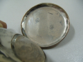 № 6154 стар френски джобен часовник   - REMONTOIR Sylindre   - сребърен с позлата   , снимка 6