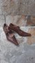 Италиански кафяви обувки на ток, снимка 2