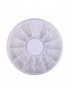 Палитра бели перлички хамелеон 2мм, снимка 1 - Продукти за маникюр - 21168722