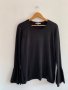 Черна блуза, снимка 1 - Блузи с дълъг ръкав и пуловери - 26987531