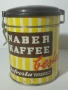 Ретро кутия Naber Kaffee метална цилиндрична, снимка 1