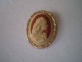 брошка -игла с викторианска жена-камея , снимка 13