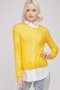 Леко и нежно пуловерче цвят слънчоглед, снимка 2