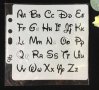 Малки Големи букви стил Дисни Латиница азбука латиница шаблон стенсил спрей торта бисквитки и др, снимка 1 - Други - 27497141