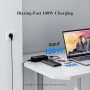 Нова 12 в 1 USB-C докинг станция 100W тройна 4K дисплей поддръжка Хъб, снимка 7