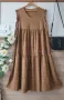 Бежова рокля XL, снимка 1