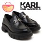 KARL LAGERFELD № 39 🍊 Дамски обувки от ест. кожа с масивен ток нови с кутия