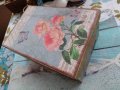 красива ретро кутия с рози от Париж, Франция, снимка 1 - Декорация за дома - 40597146
