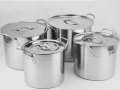 Комплект Тенджери  от неръждаема стомана , снимка 1 - Съдове за готвене - 43383846