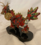Китайски античен червен метален дракон, снимка 6