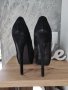 Дамски велурени обувки на висок ток, снимка 6