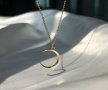 Тотална разпродажба - 50% Сребърно колие "Crescent Moon", снимка 7