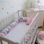 Плетен обиколник за бебешко легло, кошара, детско креватче - 3 метра, снимка 2