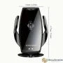 Поставка за телефон с Wireless Charger PG154 - Черна, снимка 2
