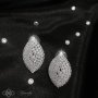 ✨ КОМПЛЕКТ AURORA / Лускозен дамски комплект бижута с кристали от 3 части, снимка 4