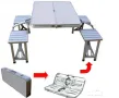 § Нови  Алуминиева сгъваема маса с 4 стола за пикник ,85x67x67 см тип куфар от ВНОСИТЕЛ, снимка 4