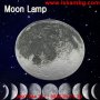Нощна лампа Луна Tevo, С дистанционно, Стенна, снимка 7