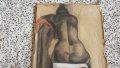 СТАРА ГРАФИКА ГОЛО ЖЕНСКО ТЯЛО, снимка 3