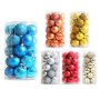 Коледни топки за украса, 24 броя  с кутия - SD36, снимка 1 - Други - 43338608