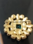 Старинна чешка брошка с кристали , снимка 3