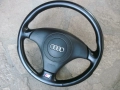 Волан трилъчев Audi S Line - оригинален, кожен !, снимка 2