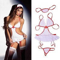 К1125 Секси бельо, Еротичен костюм на секси медицинска сестра, еротично бельо, снимка 2 - Бельо - 39234312