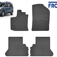 Гумени стелки Frogum за Dacia Dokker след 2013 година 4 части черни, снимка 1 - Аксесоари и консумативи - 32218687
