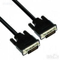 Нов кабел DVI на DVI, 3 метра - видео кабели, снимка 1 - Кабели и адаптери - 27401695