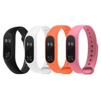 Цветна каишка за XIAOMI Mi Band 2, Mi Band 3, 4, 5, 6, 7  розов цвят, снимка 4 - Каишки за часовници - 32291914