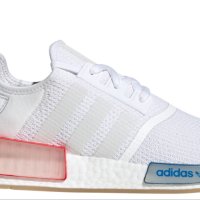 маратонки  adidas NMD R1 White Lush Blue GX1050  номер 43-44, снимка 6 - Маратонки - 40833427