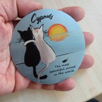 магнит от Кипър с котки, снимка 3 - Колекции - 42955988